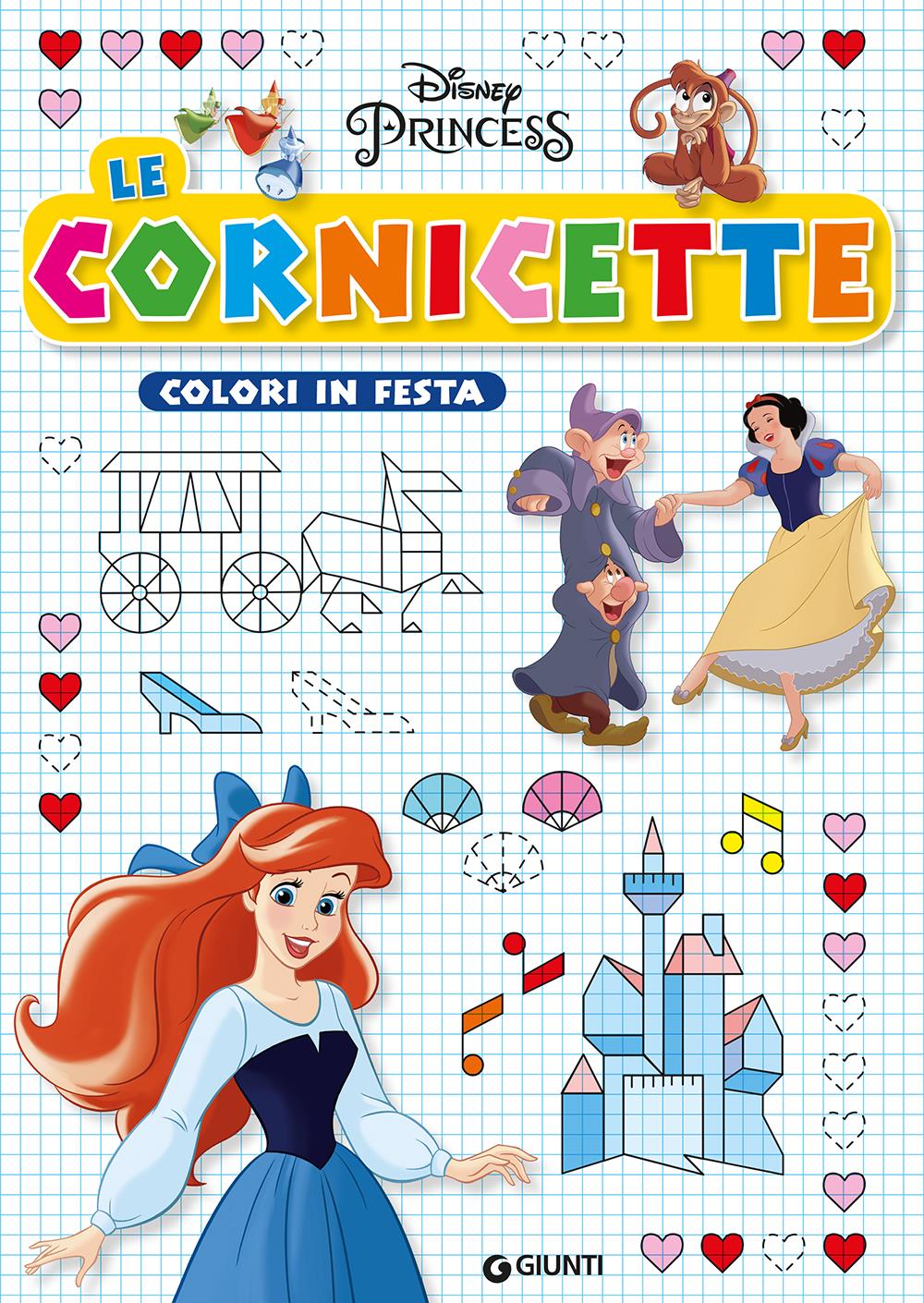 Principesse Disney - Staccattacca&colora - con adesivi