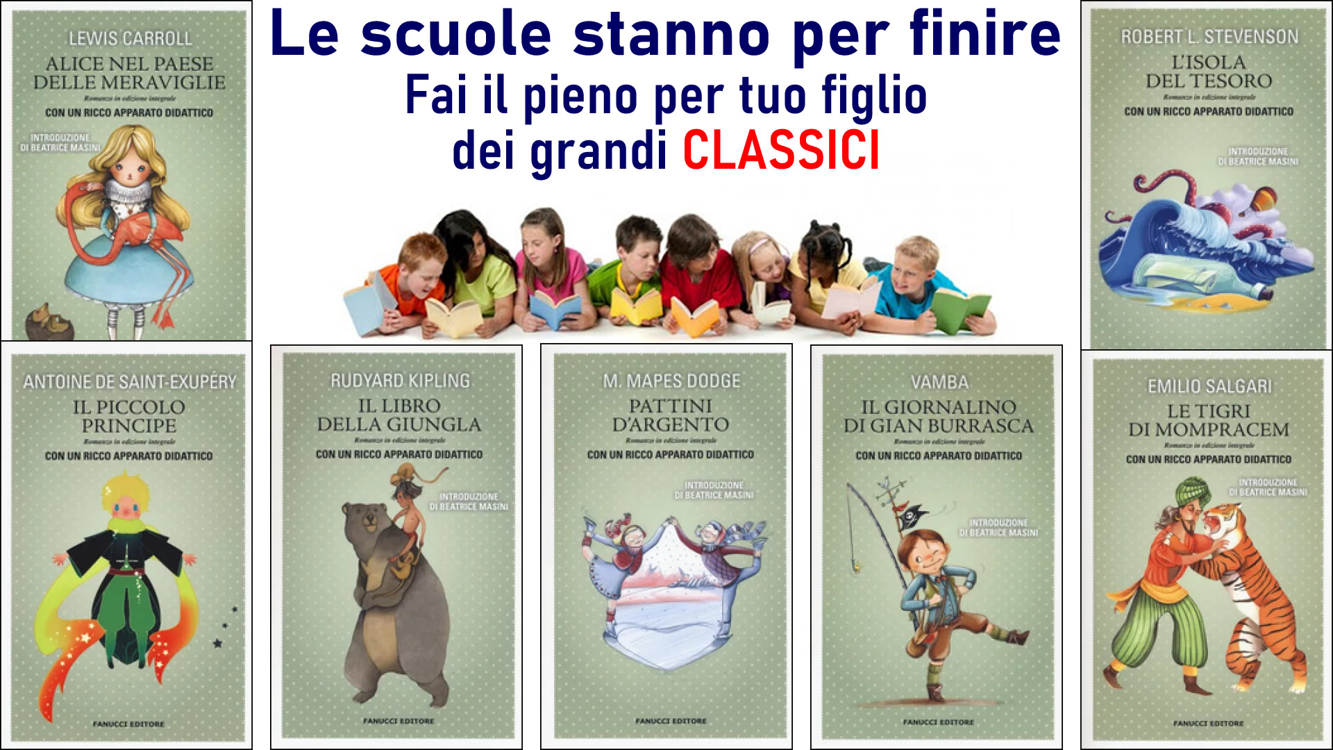 Fai il pieno per tuo figlio dei grandi CLASSICI